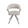 KARE Design Chaise Avec Accoudoirs Pivotante Arabella Grise ^ Chaise