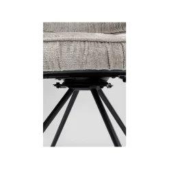 KARE Design Chaise Avec Accoudoirs Pivotante Arabella Grise ^ Chaise