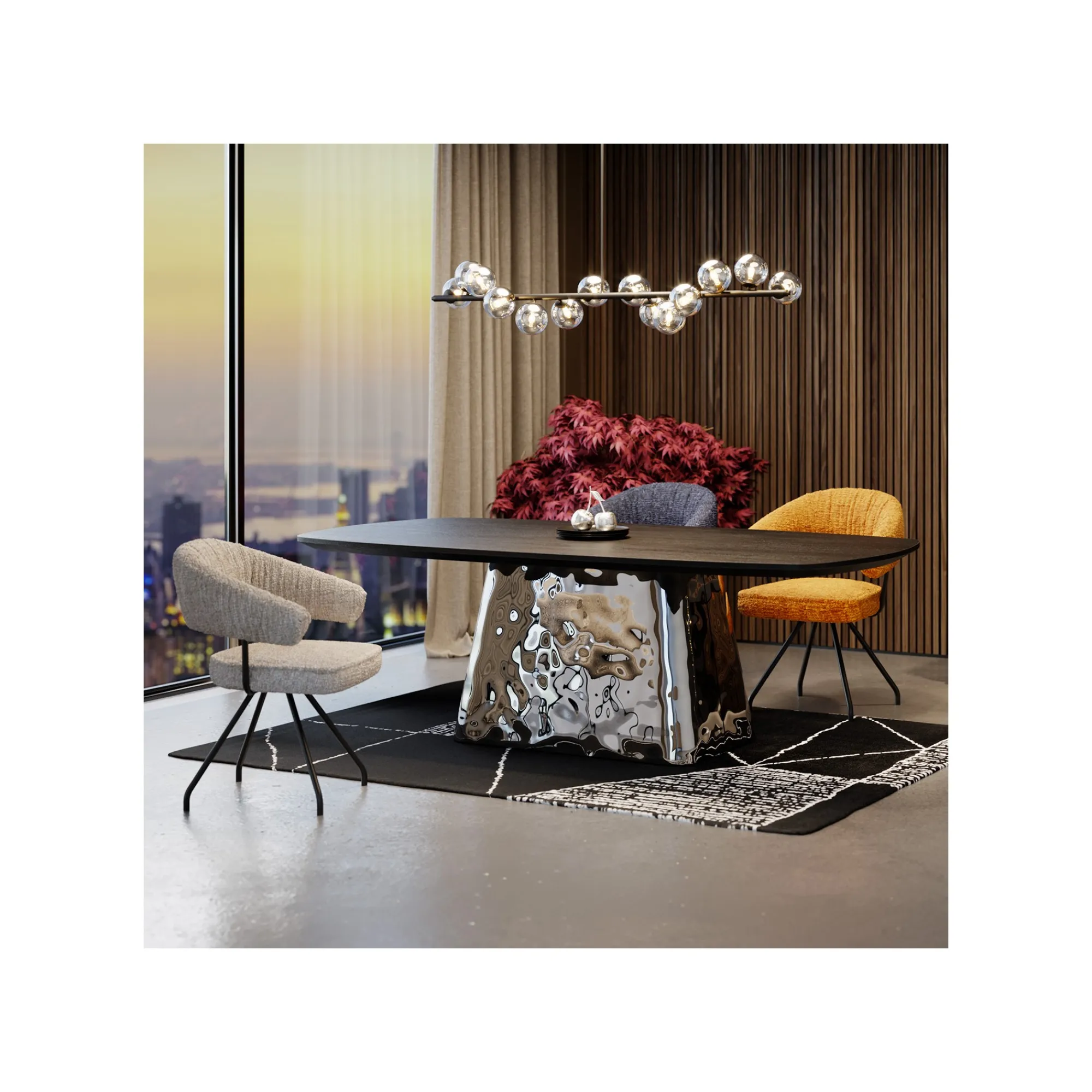 KARE Design Chaise Avec Accoudoirs Pivotante Arabella Grise ^ Chaise
