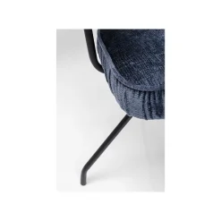 KARE Design Chaise Avec Accoudoirs Pivotante Arabella Bleue ^ Chaise