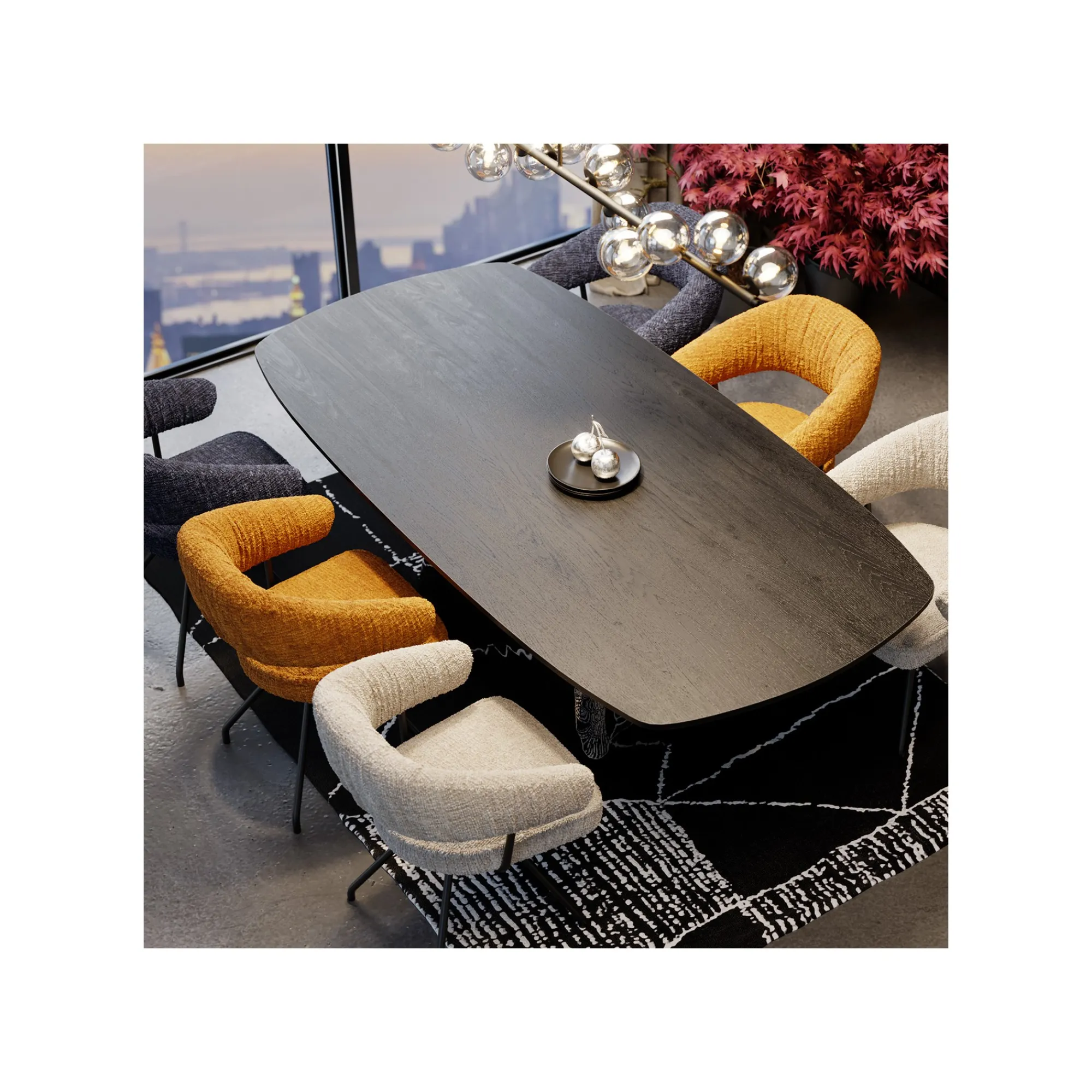 KARE Design Chaise Avec Accoudoirs Pivotante Arabella Bleue ^ Chaise