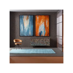 KARE Design Chaise Avec Accoudoirs Pivotante Arabella Orange ^ Chaise