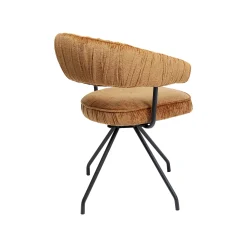 KARE Design Chaise Avec Accoudoirs Pivotante Arabella Orange ^ Chaise