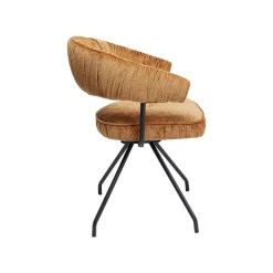 KARE Design Chaise Avec Accoudoirs Pivotante Arabella Orange ^ Chaise
