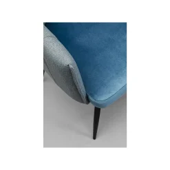 KARE Design Chaise Avec Accoudoirs Pivotante Merida Bleue ^ Chaise