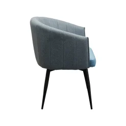 KARE Design Chaise Avec Accoudoirs Pivotante Merida Bleue ^ Chaise