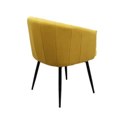 KARE Design Chaise Avec Accoudoirs Pivotante Merida Jaune ^ Chaise