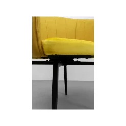 KARE Design Chaise Avec Accoudoirs Pivotante Merida Jaune ^ Chaise