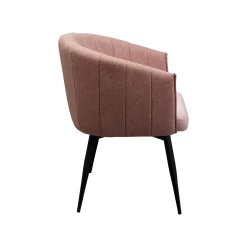 KARE Design Chaise Avec Accoudoirs Pivotante Merida Rose ^ Chaise