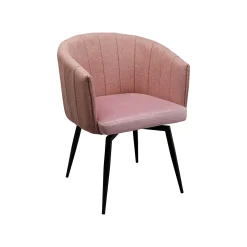 KARE Design Chaise Avec Accoudoirs Pivotante Merida Rose ^ Chaise