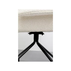 KARE Design Chaise Avec Accoudoirs Pivotante Bess Crème ^ Chaise|Chaise De Bureau