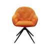 KARE Design Chaise Avec Accoudoirs Pivotante Carlito Mesh Orange ^ Chaise