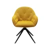 KARE Design Chaise Avec Accoudoirs Pivotante Carlito Mesh Jaune ^ Chaise
