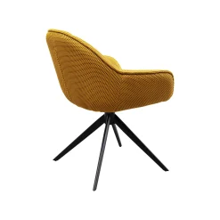 KARE Design Chaise Avec Accoudoirs Pivotante Carlito Mesh Jaune ^ Chaise