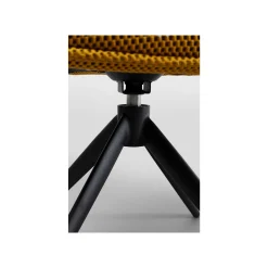 KARE Design Chaise Avec Accoudoirs Pivotante Carlito Mesh Jaune ^ Chaise