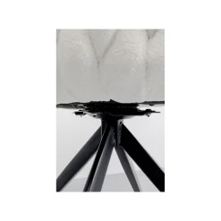 KARE Design Chaise Avec Accoudoirs Pivotante Knot Boucle Blanche ^ Chaise