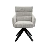 KARE Design Chaise Avec Accoudoirs Pivotante Bosse Noire Et Blanche ^ Chaise