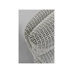 KARE Design Chaise Avec Accoudoirs Pivotante Bosse Noire Et Blanche ^ Chaise