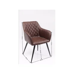 KARE Design Chaise Avec Accoudoirs San Remo ^ Chaise