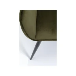 KARE Design Chaise Avec Accoudoirs San Francisco Velours Vert Foncé ^ Chaise