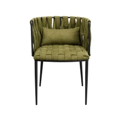 KARE Design Chaise Avec Accoudoirs Saluti Verte ^ Chaise