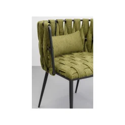 KARE Design Chaise Avec Accoudoirs Saluti Verte ^ Chaise