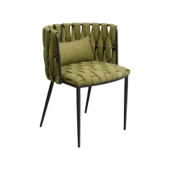 KARE Design Chaise Avec Accoudoirs Saluti Verte ^ Chaise