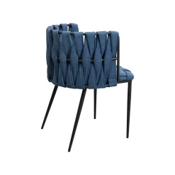 KARE Design Chaise Avec Accoudoirs Saluti Bleue ^ Chaise