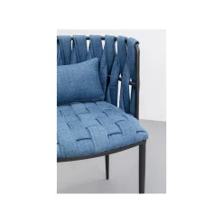 KARE Design Chaise Avec Accoudoirs Saluti Bleue ^ Chaise