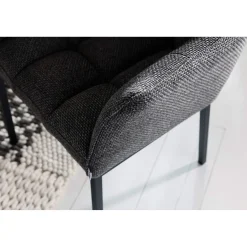 KARE Design Chaise Avec Accoudoirs Thinktank Grise ^ Chaise