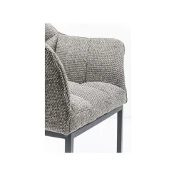 KARE Design Chaise Avec Accoudoirs Thinktank Grise ^ Chaise