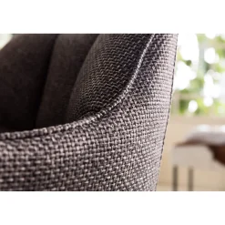 KARE Design Chaise Avec Accoudoirs Thinktank Grise ^ Chaise
