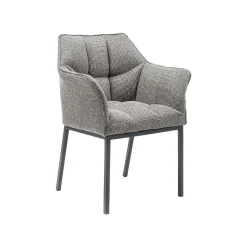 KARE Design Chaise Avec Accoudoirs Thinktank Grise ^ Chaise