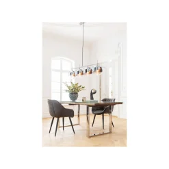 KARE Design Chaise Avec Accoudoirs Thelma Grise ^ Chaise
