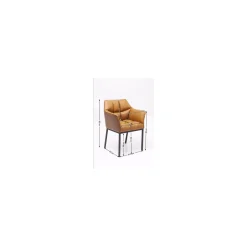KARE Design Chaise Avec Accoudoirs Thinktank Marron ^ Chaise