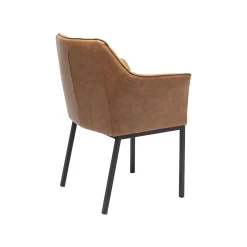 KARE Design Chaise Avec Accoudoirs Thinktank Marron ^ Chaise