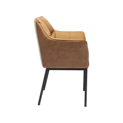 KARE Design Chaise Avec Accoudoirs Thinktank Marron ^ Chaise