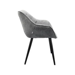 KARE Design Chaise Avec Accoudoirs Thelma Melange Grise ^ Chaise