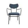 KARE Design Chaise Avec Accoudoirs Viola Bleue ^ Chaise