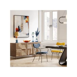 KARE Design Chaise Avec Accoudoirs Viola Bleue ^ Chaise