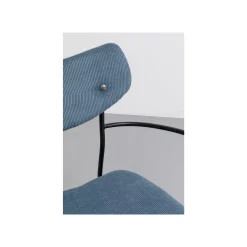 KARE Design Chaise Avec Accoudoirs Viola Bleue ^ Chaise