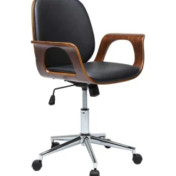 KARE Design Chaise De Bureau Pivotante Patron Noyer ^ Chaise De Bureau