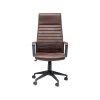 KARE Design Chaise De Bureau Pivotante Labora Haute Marron Foncé ^ Chaise De Bureau