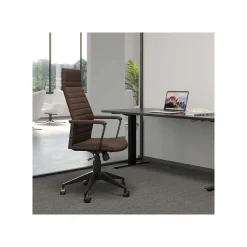 KARE Design Chaise De Bureau Pivotante Labora Haute Marron Foncé ^ Chaise De Bureau