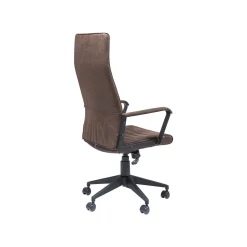 KARE Design Chaise De Bureau Pivotante Labora Haute Marron Foncé ^ Chaise De Bureau
