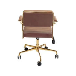 KARE Design Chaise De Bureau Pivotante Dottore Marron ^ Chaise De Bureau