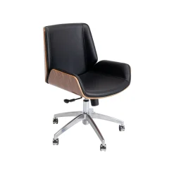 KARE Design Chaise De Bureau Pivotante Rouven Noire ^ Chaise De Bureau