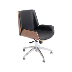 KARE Design Chaise De Bureau Pivotante Rouven Noire ^ Chaise De Bureau