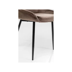 KARE Design Chaise East Side Velours Marron ^ Chaise
