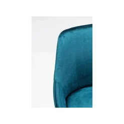 KARE Design Chaise East Side Velours Bleu-vert ^ Chaise